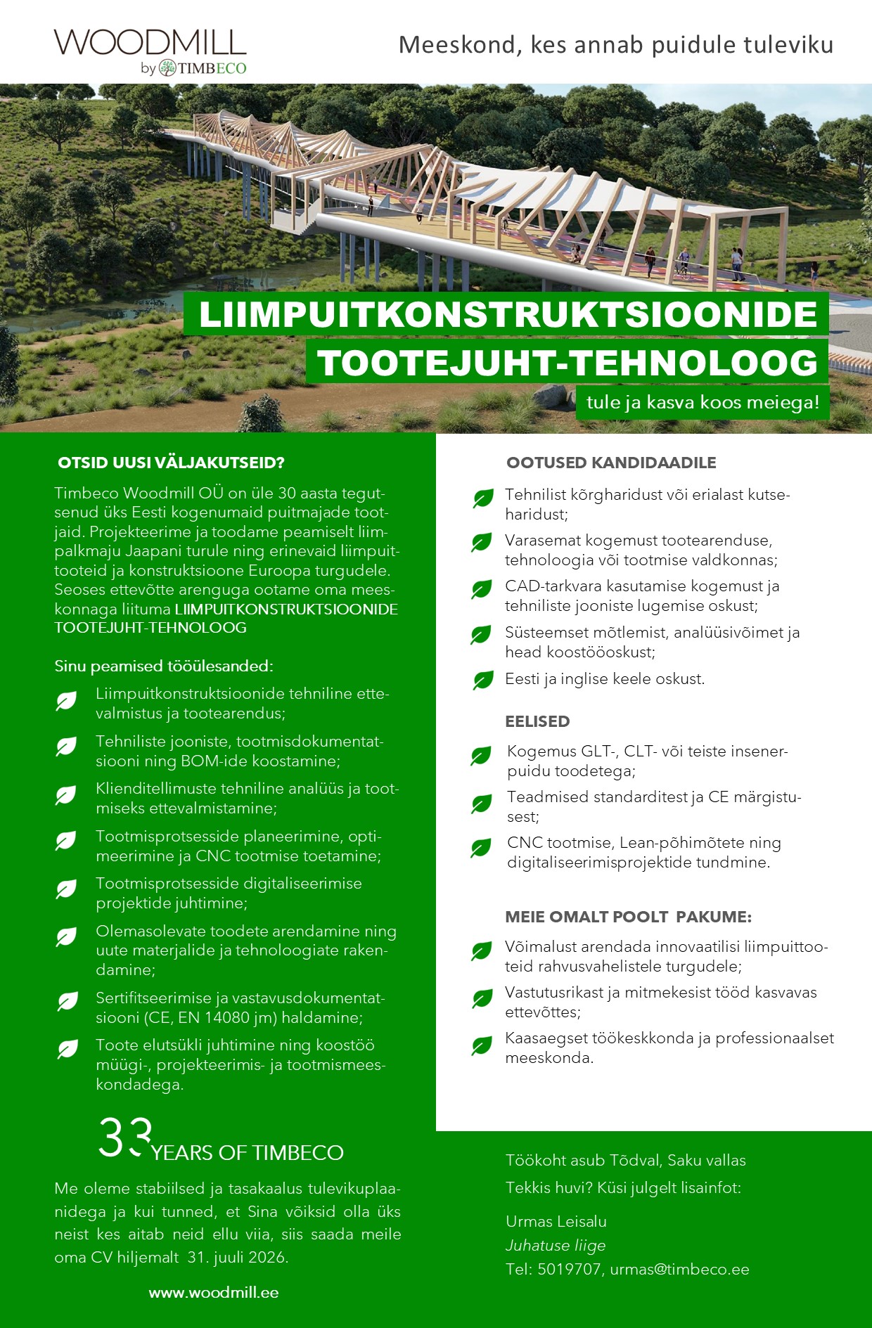 Liimpuittoodete tootejuht